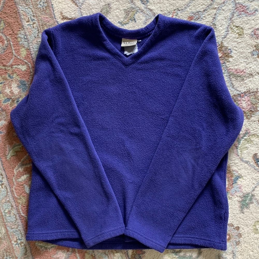 Vintage L.L. Bean Fleece V-Neck
